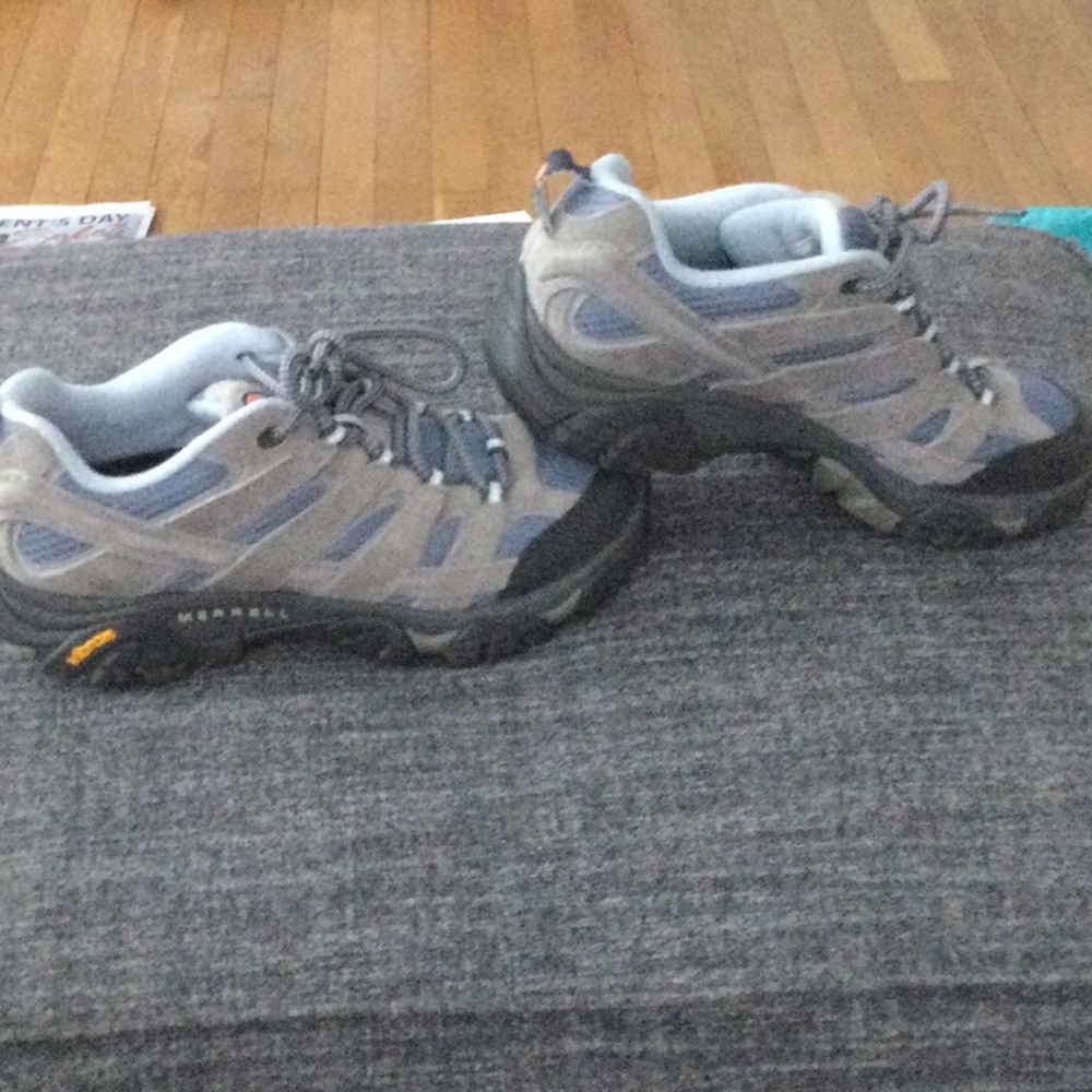 Women's Gray and Blue Hiking Shoes from Merrell’s - Picture 2 of 6